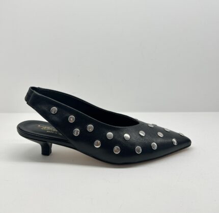 BIANCA DI' Slingback borchie argento