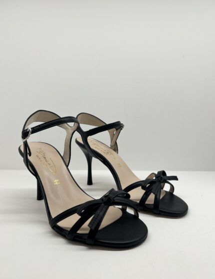 BIANCA DI' Sandalo nero tacco 85
